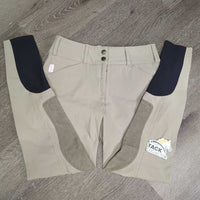 Euroseat Breeches *vgc, seam puckers, snags, seat: puckers, pulls, mnr discolored
