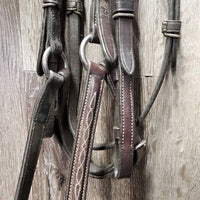 FS Rsd Padded Figure 8 Monocrown Bridle *gc, clean, creases, mnr film, rubs, residue & dents
