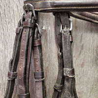 FS Rsd Padded Figure 8 Monocrown Bridle *gc, clean, creases, mnr film, rubs, residue & dents
