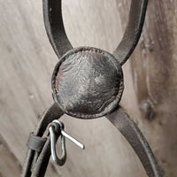 FS Rsd Padded Figure 8 Monocrown Bridle *gc, clean, creases, mnr film, rubs, residue & dents

