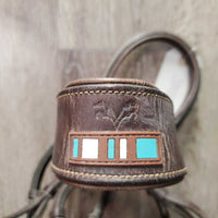 FS Rsd Padded Figure 8 Monocrown Bridle *gc, clean, creases, mnr film, rubs, residue & dents
