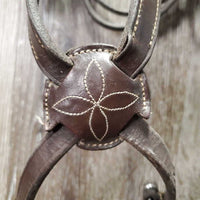 FS Rsd Padded Figure 8 Monocrown Bridle *gc, clean, creases, mnr film, slice, rubs, residue & dents
