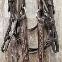 FS Rsd Padded Figure 8 Monocrown Bridle *gc, clean, creases, mnr film, slice, rubs, residue & dents
