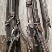 FS Rsd Padded Figure 8 Monocrown Bridle *gc, clean, creases, mnr film, slice, rubs, residue & dents
