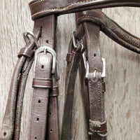 FS Rsd Padded Figure 8 Monocrown Bridle *gc, clean, creases, mnr film, slice, rubs, residue & dents
