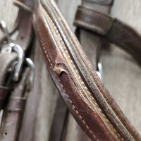 FS Rsd Padded Figure 8 Monocrown Bridle *gc, clean, creases, mnr film, slice, rubs, residue & dents
