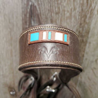FS Rsd Padded Figure 8 Monocrown Bridle *gc, clean, creases, mnr film, slice, rubs, residue & dents

