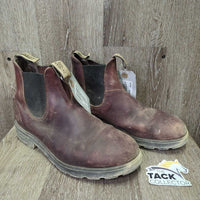 150th Anniversary Blundstone Boots, Pull On *gc, dirt, scuffs, rubs, stain

