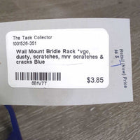 Wall Mount Bridle Rack *vgc, dusty, scratches, mnr scratches & cracks
