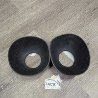 Rbbed Rubber Bell Boots, Pull On gc, clean, faded, rubs, scratches

