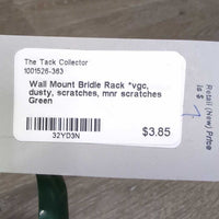 Wall Mount Bridle Rack *vgc, dusty, scratches, mnr scratches

