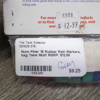 16 Rubber Rein Markers, bag *new
