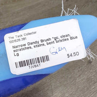 Narrow Dandy Brush *gc, clean, scratches, stains, bent bristles
