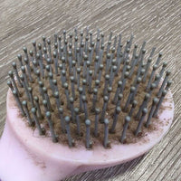 Hard Bristle Tail Mane Brush *gc/fair, v.dirty, stains, scrapes, bent bristle, missing ends
