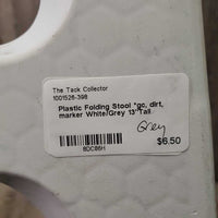 Plastic Folding Stool *gc, dirt, marker
