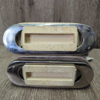 Fine Hvy Stirrup Irons *vgc, mnr dirt, scuffs, loose grips
