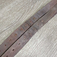 Nylon Lined Stirrup Leathers *vgc, clean, mnr dents, stains & scraped edges
