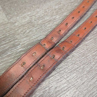 Nylon Lined Stirrup Leathers *vgc, clean, mnr dents, stains & scraped edges
