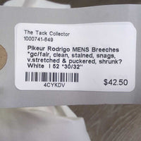MENS Breeches *gc/fair, clean, stained, snags, v.stretched & puckered, shrunk?
