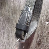 Rsd Bridle, Cotton Web Reins, Schockemohle Bling Browband (H) *fair/gc, dirt, scraped edges, creases, mismatched
