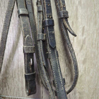 Rsd Bridle, Cotton Web Reins, Schockemohle Bling Browband (H) *fair/gc, dirt, scraped edges, creases, mismatched
