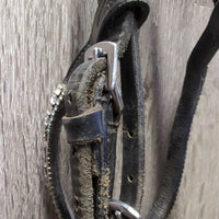 Rsd Bridle, Cotton Web Reins, Schockemohle Bling Browband (H) *fair/gc, dirt, scraped edges, creases, mismatched

