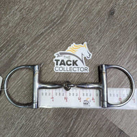 Thin Curved D Ring Snaffle Bit *gc, dirty, scuffs, residue
