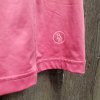 SS Show Shirt, 1/3 Zip Up *vgc, mnr rubs, snags & pills, seam puckers, dingy? collar
