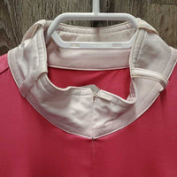 SS Show Shirt, 1/3 Zip Up *vgc, mnr rubs, snags & pills, seam puckers, dingy? collar
