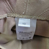 JUNIORS Hvy Cotton Euro Seat Breeches, Pull on *gc, faded, rubs, pills, threads, breaking ankle elastics
