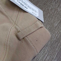 JUNIORS Hvy Cotton Euro Seat Breeches *vgc/gc, seat rubs & pills, mnr hole & threads, pills
