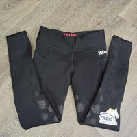 JUNIORS Full Sticky Seat Winter Breeches *vgc, mnr hair, dirt, pills
