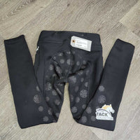 JUNIORS Full Sticky Seat Winter Breeches *vgc, mnr hair, dirt, pills
