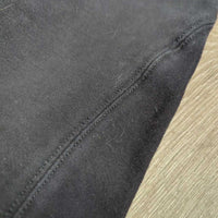 JUNIORS Hvy Cotton EuroSeat Breeches, Pull on *gc/fair, faded, rubs, hairy, thin seat, sm seam holes, pills
