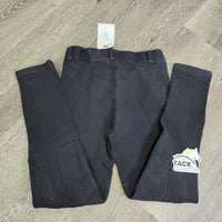 JUNIORS Hvy Cotton EuroSeat Breeches, Pull on *gc/fair, faded, rubs, hairy, thin seat, sm seam holes, pills
