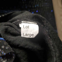 JUNIORS LS Showmanship Shirt - Jacket, Zipper, Bling Collar & Cuffs *xc, mnr loose threads & cuff rubs
