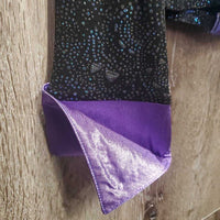 JUNIORS LS Showmanship Shirt - Jacket, Zipper, Bling Collar & Cuffs *xc, mnr loose threads & cuff rubs
