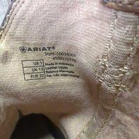 JUNIORS Square Toe Short Cowboy Boots *vgc/xc, clean, hairy *toes: mnr rubs, scuffs & scrape
