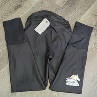 JUNIORS High Back Euro Seat Pleather Fleece Lined Winter Breeches *vgc/gc, mnr stains?dirt, seam puckers
