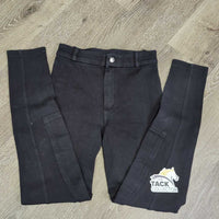 JUNIORS Euro Seat Breeches,Pull on *gc, faded, hairy, seat rubs & pills
