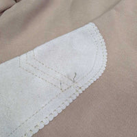 JUNIORS Hvy Cotton Euro Seat Breeches, Pull on *gc/fair, mnr rubs, undone stitching, holes, discolored seat
