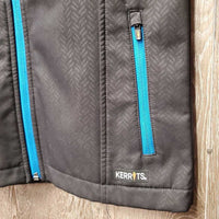 JUNIORS Soft Shell Fleece Lined Jacket, Hood, Zipper *gc, clean, mnr clumpy & faded
