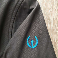 JUNIORS Soft Shell Fleece Lined Jacket, Hood, Zipper *gc, clean, mnr clumpy & faded
