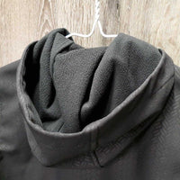 JUNIORS Soft Shell Fleece Lined Jacket, Hood, Zipper *gc, clean, mnr clumpy & faded
