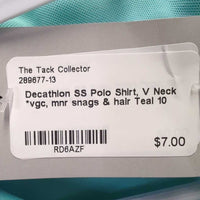 SS Polo Shirt, V Neck *vgc, mnr snags & hair
