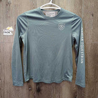 JUNIORS LS Technical Shirt *xc/vgc, mnr logo cracks & snags
