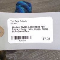 Nylon Lead Rope *gc, frays, v.hairy, rubs, snags, faded
