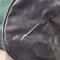 Lined Grooming Bag, snap *gc, hairy, edge rubs, cut/slicr, mnr rubs?stains
