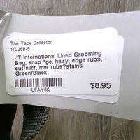 Lined Grooming Bag, snap *gc, hairy, edge rubs, cut/slicr, mnr rubs?stains
