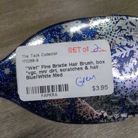 "Wet" Fine Bristle Hair Brush, box *vgc, mnr dirt, scratches & hair
